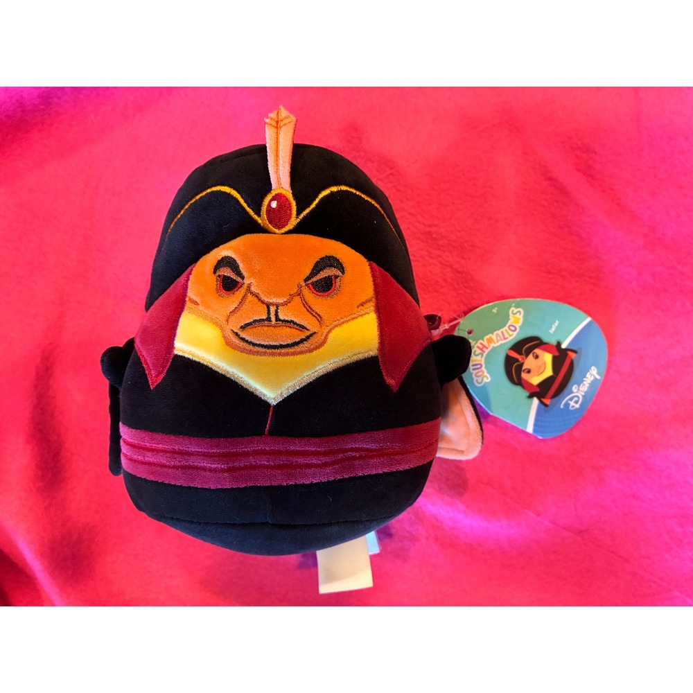 Disney Squishmallows Jafar Aladdin Villain Plush Black Red 6 Inch NWT Jazwares